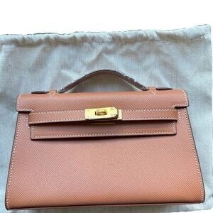 Italian Leather Bag – Brand New – Elegant Small Designer Style Bag